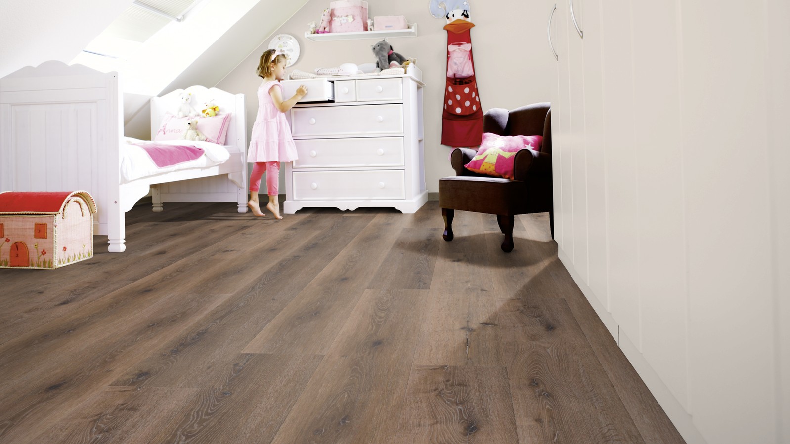 Mud Rustic Oak klikkes Vinyl Padló 5 mm - Image 2
