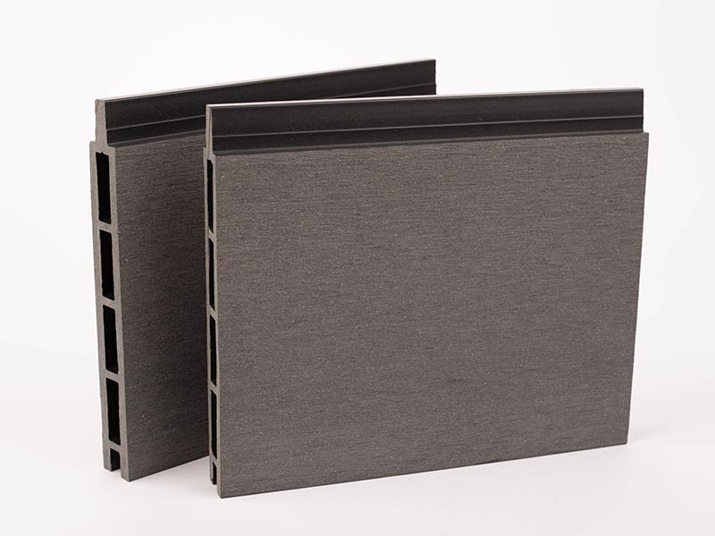 WPC Element kerítésléc zárt - sima világosszürke (M)