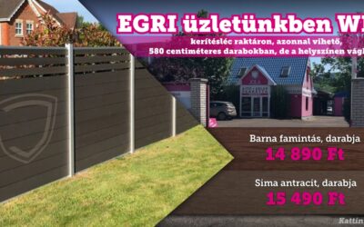 WPC kerítésléc készletről – Eger