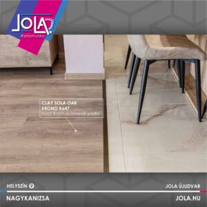 Krono Clay Sola Oak fózolt laminált padló Nagykanizsa