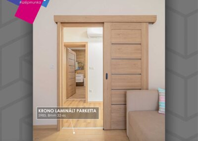 Krono laminált parketta és CPL beltéri ajtó Sitkén