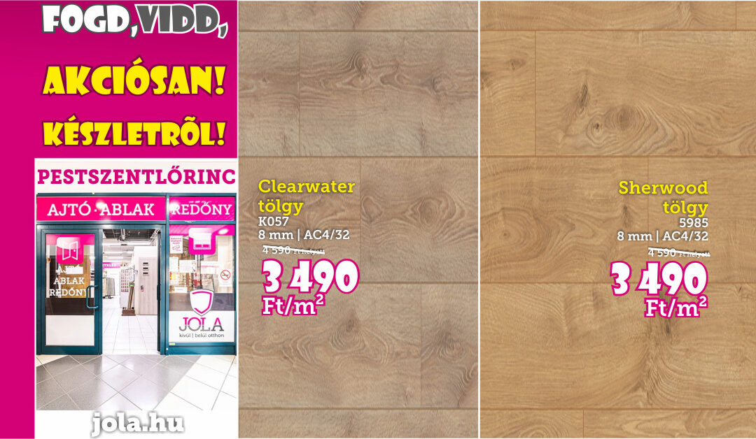 Pestszentlőrinc készletes padló akció
