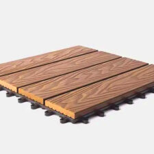 WPC Klikkes teraszburkolat elem 300x300mm - tölgy (M)