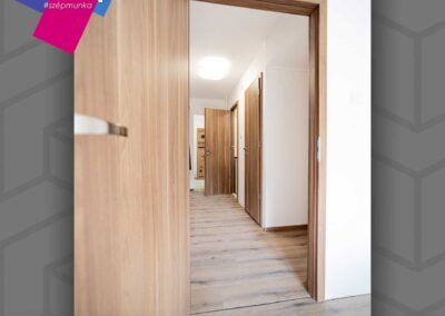 Kaindl Tölgy Evoke Sunset padló és ajtó Győrben JOLA kivitelezés