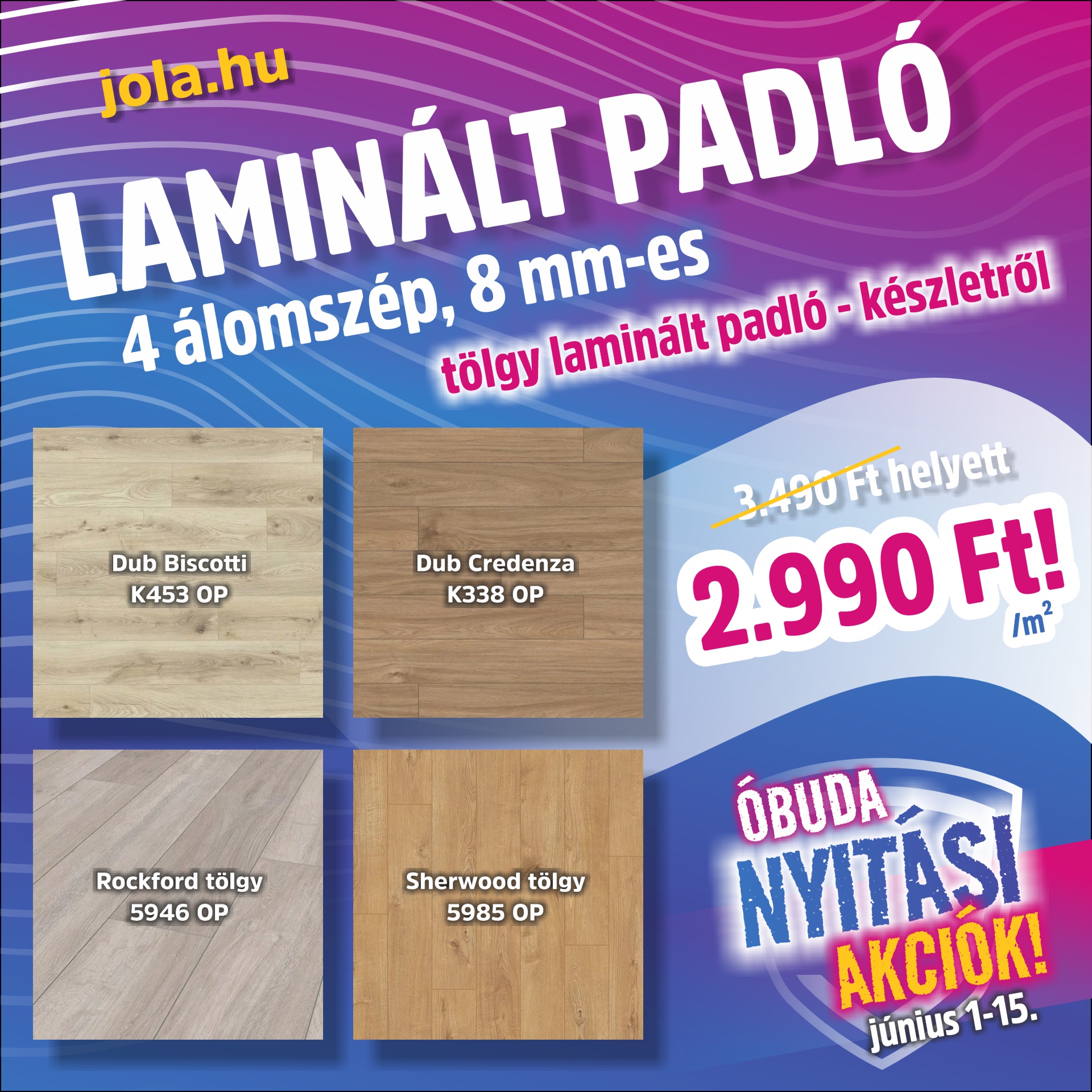 Óbudai padló nyitási akciók Óbudai padló nyitási akciók
