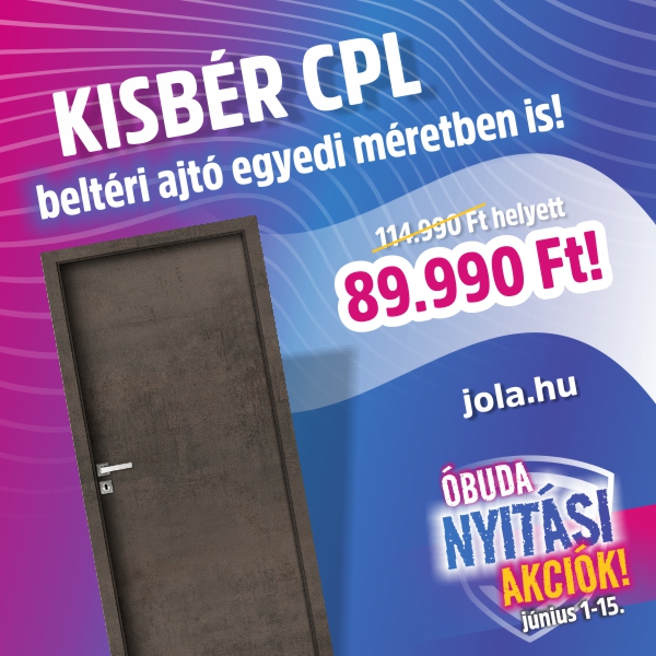 Kisbér CPL beltéri ajtó akció Kisbér CPL beltéri ajtó akció