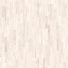 Tölgy Rustic, 3 sávos jégfehér lakkozott szalagparketta